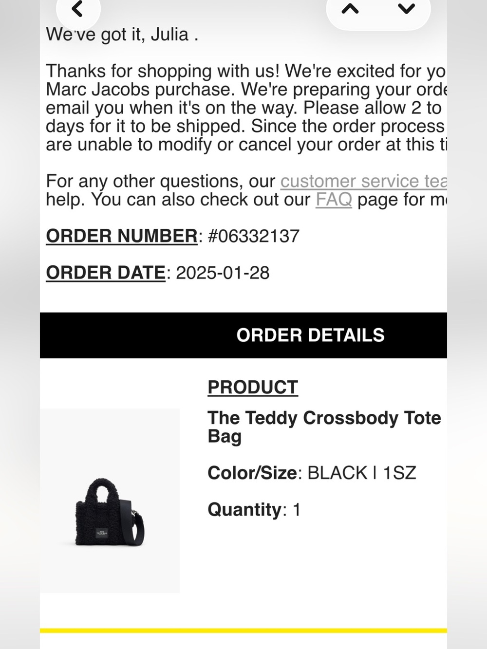 Marc Jacobs The Teddy Crossbody Tote Bag Mini - Picture 2 of 9
